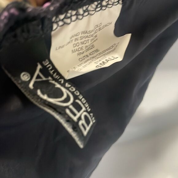 Becca Floral Embroidered Metallic Bikini Coastal Fit Bottom Size Small NWT - Picture 5 of 7